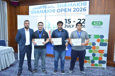 “Azərbaycan Şahmat Turu” çərçivəsində “Shamakhi Open 2026” Beynəlxalq Şahmat Festivalı keçirilib