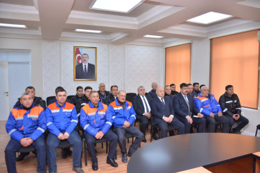 Şamaxıda elektrik təsərrüfatının yenilənməsi davam etdirilir