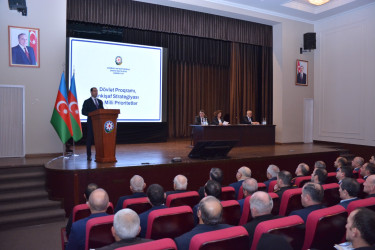 Şamaxıda 2025-ci ilin sosial-iqtisadi inkişafının yekunlarına və qarşıda duran vəzifələrə həsr edilmiş hesabat yığıncağı keçirilib