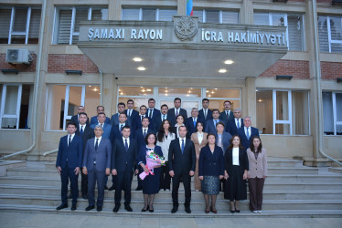 Şamaxı Rayon İcra Hakimiyyəti başçısı aparatının şöbə müdiri Dürdanə Mirzəyevanın təqaüdə göndərilməsi ilə bağlı tədbir keçirilib