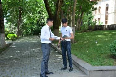 Şamaxıda 26 iyun – "Narkotik vasitələrin sui-istifadəsi və qanunsuz dövriyyəsi ilə Beynəlxalq Mübarizə Günü" çərçivəsində tədbir keçirilib