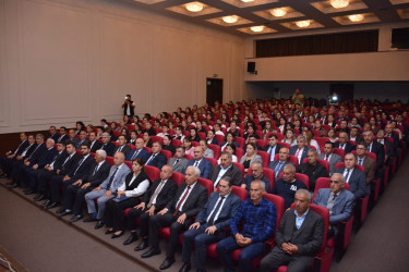Şamaxı rayonunda Azərbaycan Respublikasının Prezidenti, Yeni Azərbaycan Partiyasının sədri cənab İlham Əliyevin partiyanın VIII Qurultayındakı nitqindən irəli gələn məsələlərlə bağlı müşavirə keçirilib