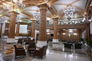 İlham Əliyev və birinci xanım Mehriban Əliyeva Şamaxıda “Pirqulu Park” hotelinin açılışında iştirak ediblər
