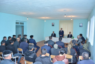 Rayon İcra Hakimiyyəti başçısının növbəti səyyar qəbulu rayonun Quşçu kənd sakinləri ilə keçirilib