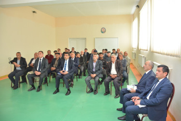 Rayon İcra Hakimiyyəti başçısının növbəti səyyar qəbulu rayonun İkinci Çaylı kənd sakinləri ilə keçirilib