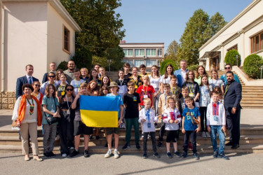 Sosial reabilitasiyaya cəlb edilən ukraynalı uşaqların Şamaxıya səfəri təşkil olunub