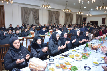 Şamaxı rayonunda iftar məclisi təşkil olunub
