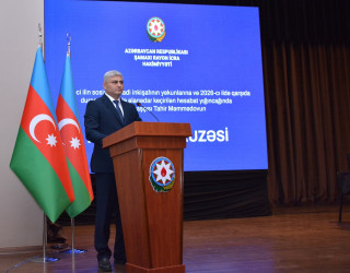 Şamaxıda 2025-ci ilin sosial-iqtisadi inkişafının yekunlarına və qarşıda duran vəzifələrə həsr edilmiş hesabat yığıncağı keçirilib