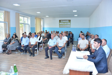 Rayonun Məlhəm kənd sakinləri ilə növbəti səyyar qəbul keçirilib
