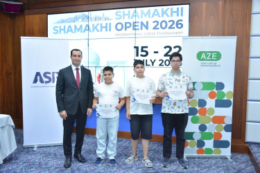 “Azərbaycan Şahmat Turu” çərçivəsində “Shamakhi Open 2026” Beynəlxalq Şahmat Festivalı keçirilib
