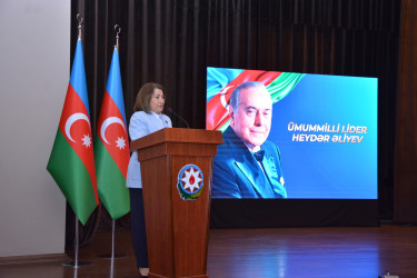 Şamaxıda Ümummilli Lider Heydər Əliyevin anadan olmasının 102-ci ildönümünə həsr olunmuş tədbir keçirilib