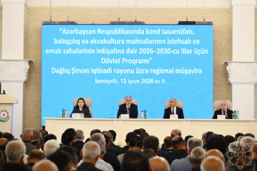 Aqrar sahədə yeni Dövlət Proqramının müzakirəsi ilə bağlı İsmayıllı rayonunda regional müşavirə keçirilib