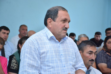 Rayonun Qızmeydan və Pirbəyli kəndlərinin sakinləri ilə növbəti səyyar qəbul keçirilib