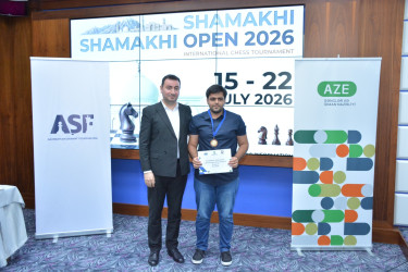 “Azərbaycan Şahmat Turu” çərçivəsində “Shamakhi Open 2026” Beynəlxalq Şahmat Festivalı keçirilib