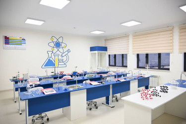 İlham Əliyev Şamaxı Avropa liseyinin yeni binasının açılışında iştirak edib