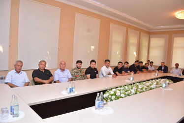 “Konstitusiya və Suverenlik İli” çərçivəsində 26 İyun – Silahlı Qüvvələr Günü münasibətilə Şamaxı rayonunda tədbir keçirilib