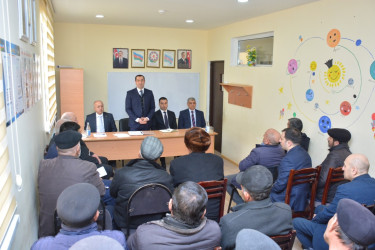 Rayon İcra Hakimiyyəti başçısının növbəti səyyar qəbulu rayonun Çöl Göylər kənd sakinləri ilə keçirilib