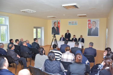 Rayon İcra Hakimiyyəti başçısının növbəti səyyar qəbulu rayonun Muğanlı kənd sakinləri ilə keçirilib