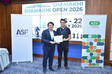 “Azərbaycan Şahmat Turu” çərçivəsində “Shamakhi Open 2026” Beynəlxalq Şahmat Festivalı keçirilib