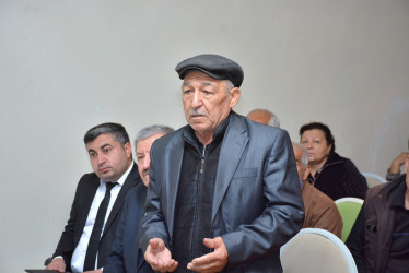 Rayonun Şirvan kənd sakinləri ilə növbəti səyyar qəbul keçirilib