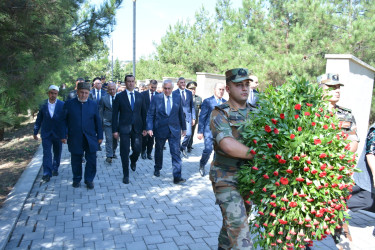 Şamaxıda 27 sentyabr - Anım Günününə həsr olunmuş tədbirdə şəhidlərin əziz xatirəsi yad edilib
