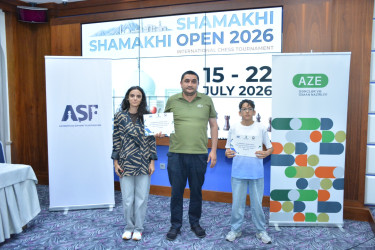 “Azərbaycan Şahmat Turu” çərçivəsində “Shamakhi Open 2026” Beynəlxalq Şahmat Festivalı keçirilib