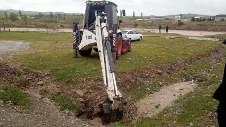 Şamaxıda güclü külək və intensiv yağışın fəsadları aradan qaldırılır