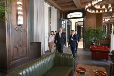 İlham Əliyev Şamaxıda “Meysari Grand Hotel & SPA” kompleksinin açılışında iştirak edib