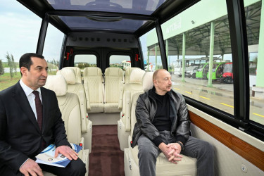 İlham Əliyev Şamaxıda "Şirvan Aqro" heyvandarlıq kompleksinin açılışında iştirak edib