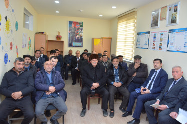 Rayon İcra Hakimiyyəti başçısının növbəti səyyar qəbulu rayonun Çöl Göylər kənd sakinləri ilə keçirilib