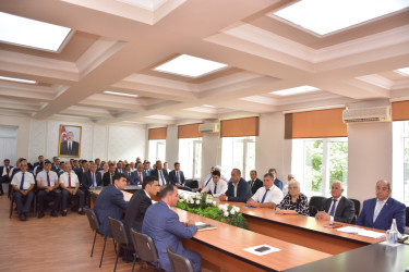 Şamaxı Rayon İcra Hakimiyyətinin və İctimai Şuranın birgə toplantısı keçirilib