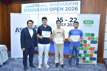 “Azərbaycan Şahmat Turu” çərçivəsində “Shamakhi Open 2026” Beynəlxalq Şahmat Festivalı keçirilib