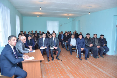 Rayon İcra Hakimiyyəti başçısının növbəti səyyar qəbulu rayonun Quşçu kənd sakinləri ilə keçirilib