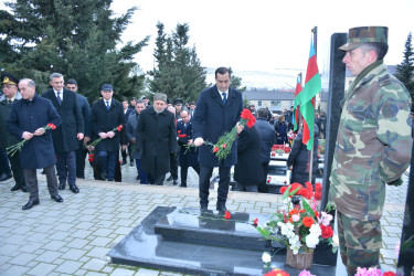 20 Yanvar faciəsinin 36-cı ildönümü ilə əlaqədar Şamaxı şəhərində anım mərasimi keçirilib