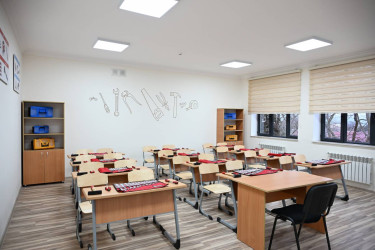 İlham Əliyev Şamaxı Avropa liseyinin yeni binasının açılışında iştirak edib