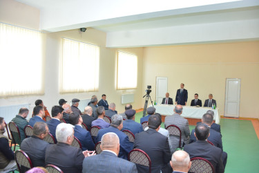Şamaxı Rayon İcra Hakimiyyəti başçısının növbəti səyyar qəbulu rayonun İkinci Çaylı kənd sakinləri ilə keçirilib