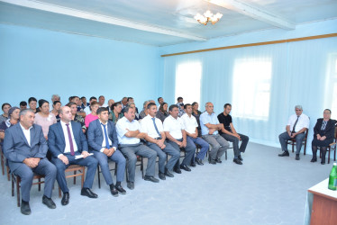 Rayonun Qızmeydan və Pirbəyli kəndlərinin sakinləri ilə növbəti səyyar qəbul keçirilib