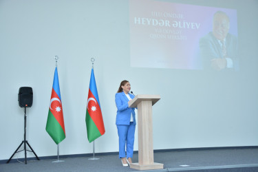 Şamaxıda Ulu Öndər Heydər Əliyevin anadan olmasının 103-cü ildönümünə həsr olunmuş “Ulu Öndər Heydər Əliyev və dövlət qadın siyasəti” adlı konfrans keçirilib