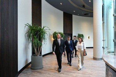 İlham Əliyev Şamaxıda “Meysari Grand Hotel & SPA” kompleksinin açılışında iştirak edib