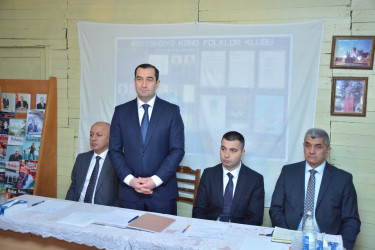 Rayonun Mərzəndiyə kənd sakinləri ilə növbəti səyyar qəbul keçirilib